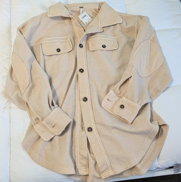 FREE PEOPLE mustard seed ruby shacket size small - Picture 2 of 15
